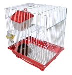 Ekia Клетка для хомяка (колесо, домик, поилка)